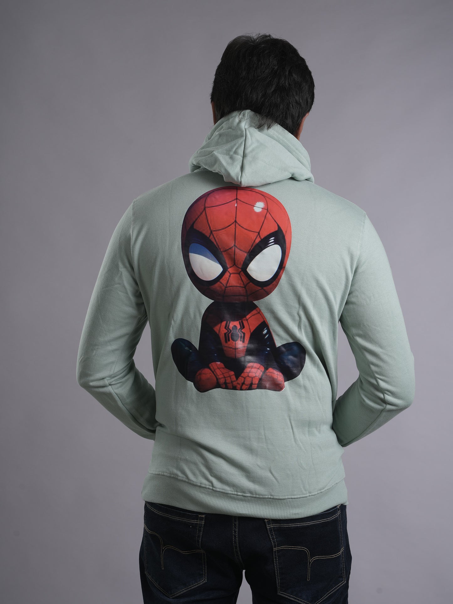 Baby Spider Man Graphic Hoodie Zip-up