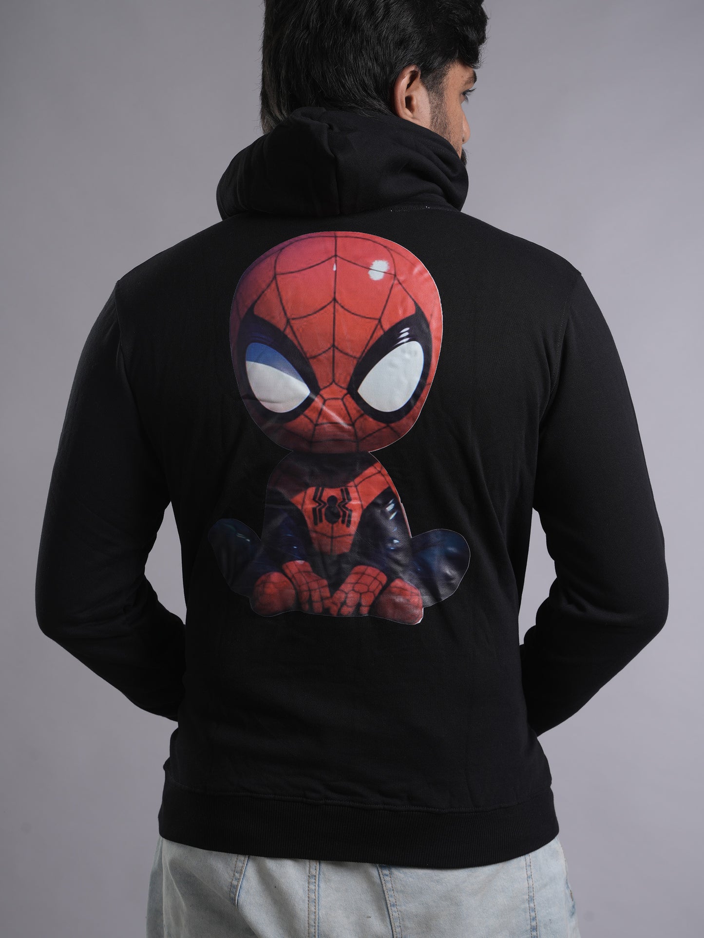 Baby Spider Man Graphic Hoodie Zip-up